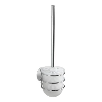 WENKO 18768100 - WC komplekts TURBO-LOC, apaļš tērauds, 10x37,5 cm, spīdīgs hroms/balts