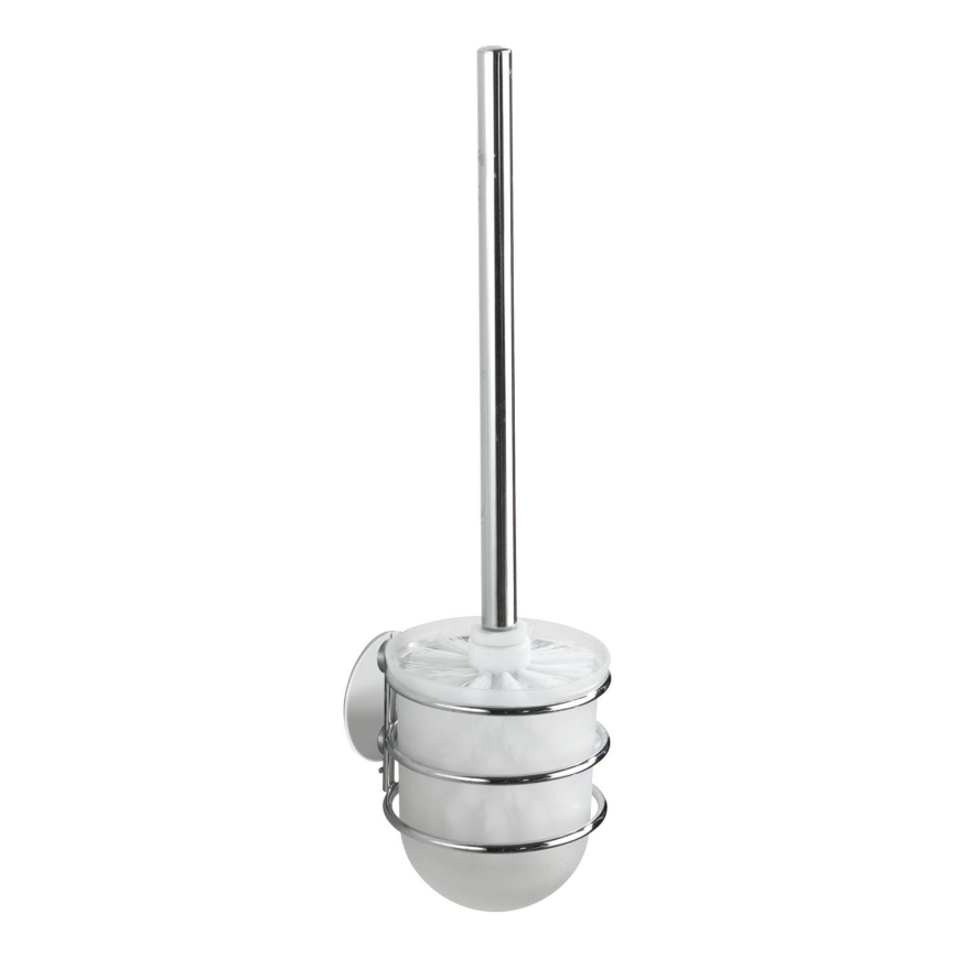 WENKO 18768100 - WC komplekts TURBO-LOC, apaļš tērauds, 10x37,5 cm, spīdīgs hroms/balts