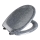 WENKO 18902100-WC sēdeklis OTTANA 44,5x37,5 cm granīts/pelēks/sudrabs