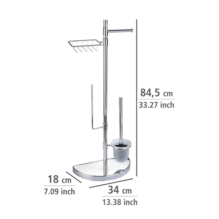 WENKO 196022500 - Tualetes centrs SPACE MARVEL 34x84,5 cm sudraba/satīna