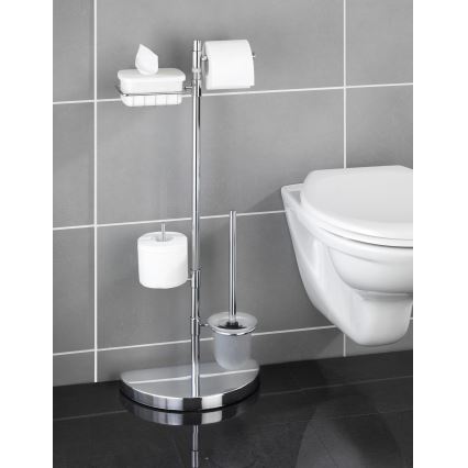 WENKO 196022500 - Tualetes centrs SPACE MARVEL 34x84,5 cm sudraba/satīna