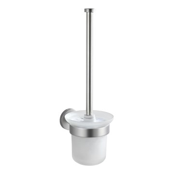 WENKO 19614100 - WC birste BOSIO MATT 10x14 cm nerūsējošais tērauds/sudraba/satīna apdare
