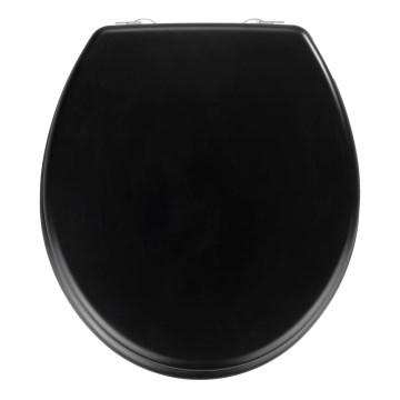 WENKO 20077100-WC sēdeklis PRIMA 37x41 cm melns/sudrabs