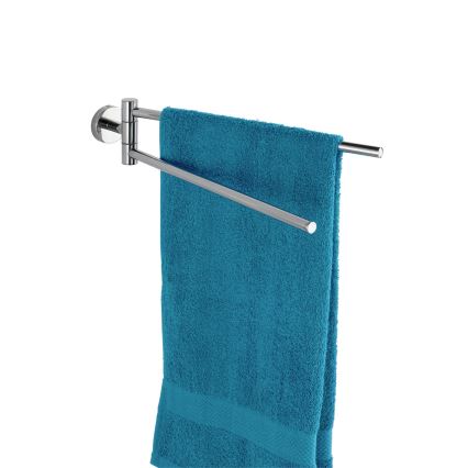 WENKO 20213100 - Dvieļu turētājs BOSIO SHINE 43x9 cm nerūsējošais tērauds/sudraba