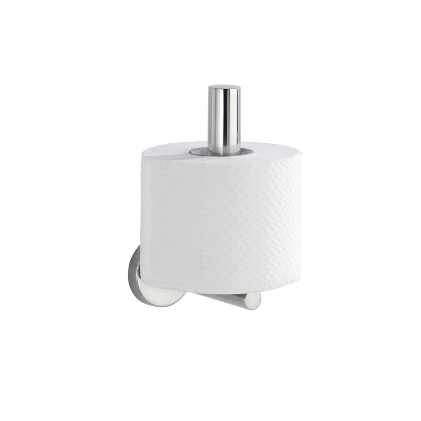 WENKO 20218100 - Tualetes papīra turētājs BOSIO SHINE 8x12,5 cm nerūsējošais tērauds/sudraba