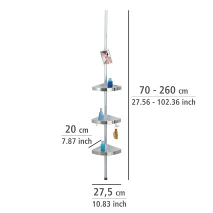 WENKO 20349100-Stūra elements PREMIUM 27,5x260 cm satīna apdare