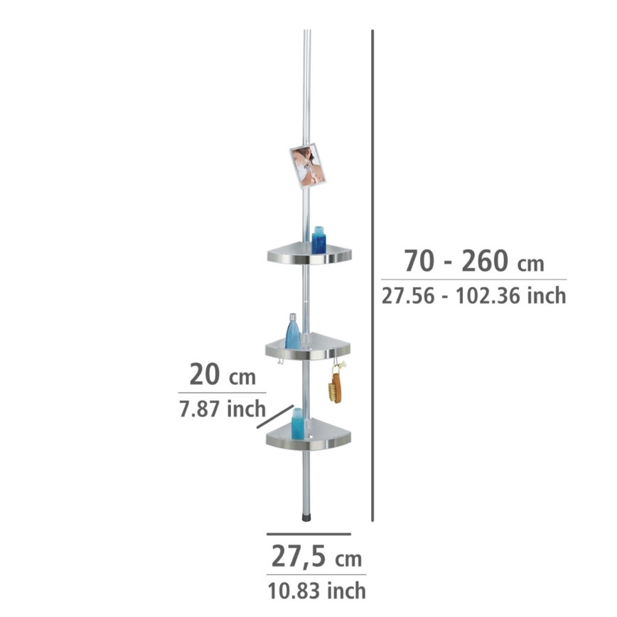 WENKO 20349100-Stūra elements PREMIUM 27,5x260 cm satīna apdare