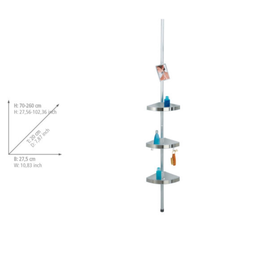 WENKO 20349100-Stūra elements PREMIUM 27,5x260 cm satīna apdare