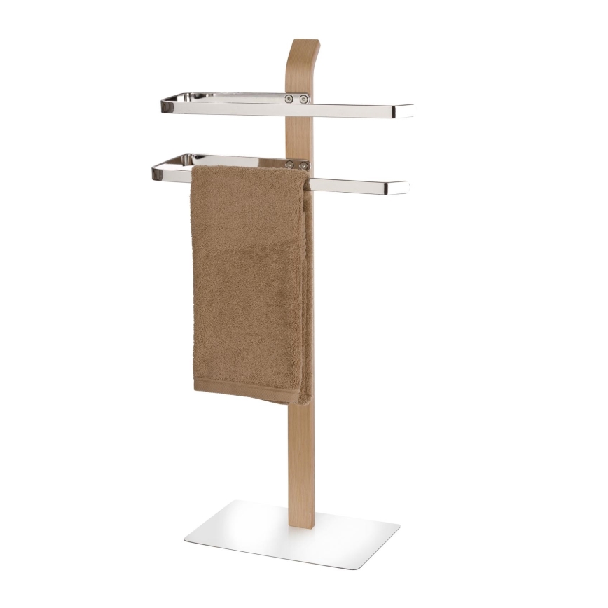 WENKO 20396100 - Dvieļu statīvs SAMONA 40,5x79,5 cm spīdīgs hroms/brūns
