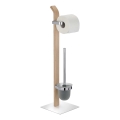 WENKO 20397100 - WC birste SAMONA 20x71,5 cm hroms/brūns/satīns