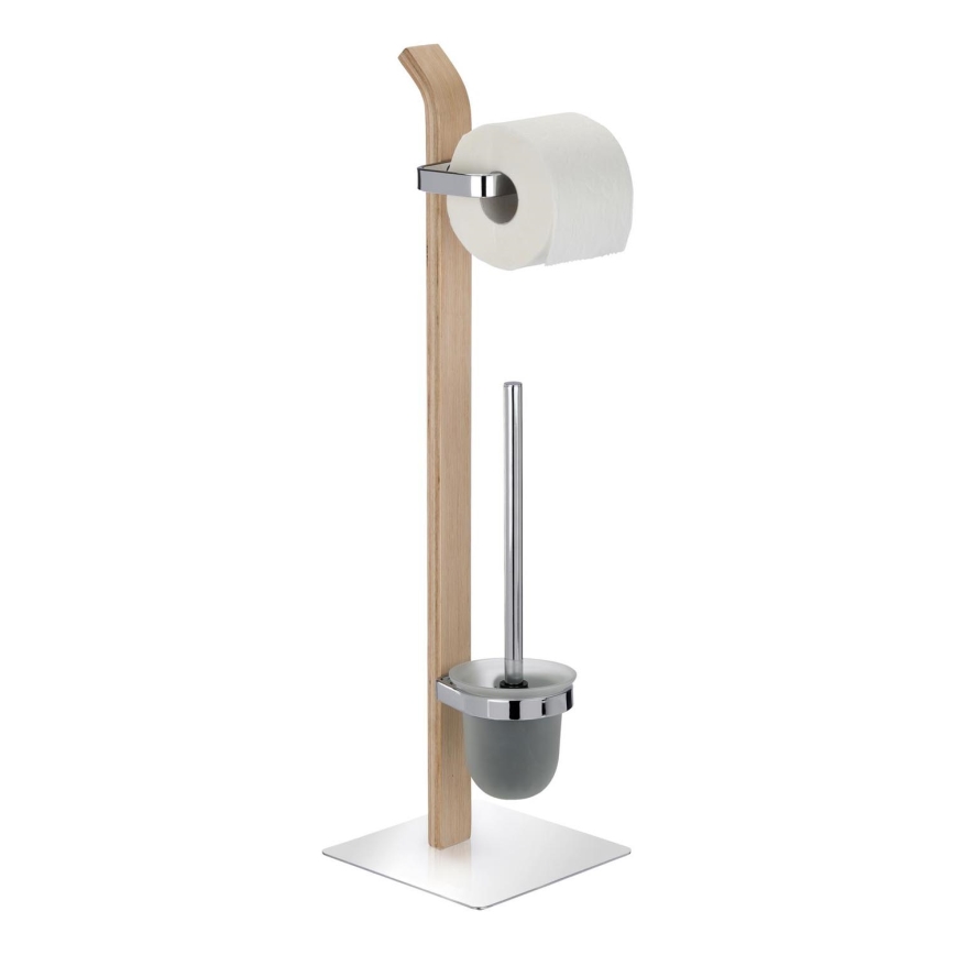 WENKO 20397100 - WC birste SAMONA 20x71,5 cm hroms/brūns/satīns