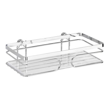 WENKO 20409100-PREMIUM nerūsējošā tērauda plaukts 24x13,5 cm, sudraba