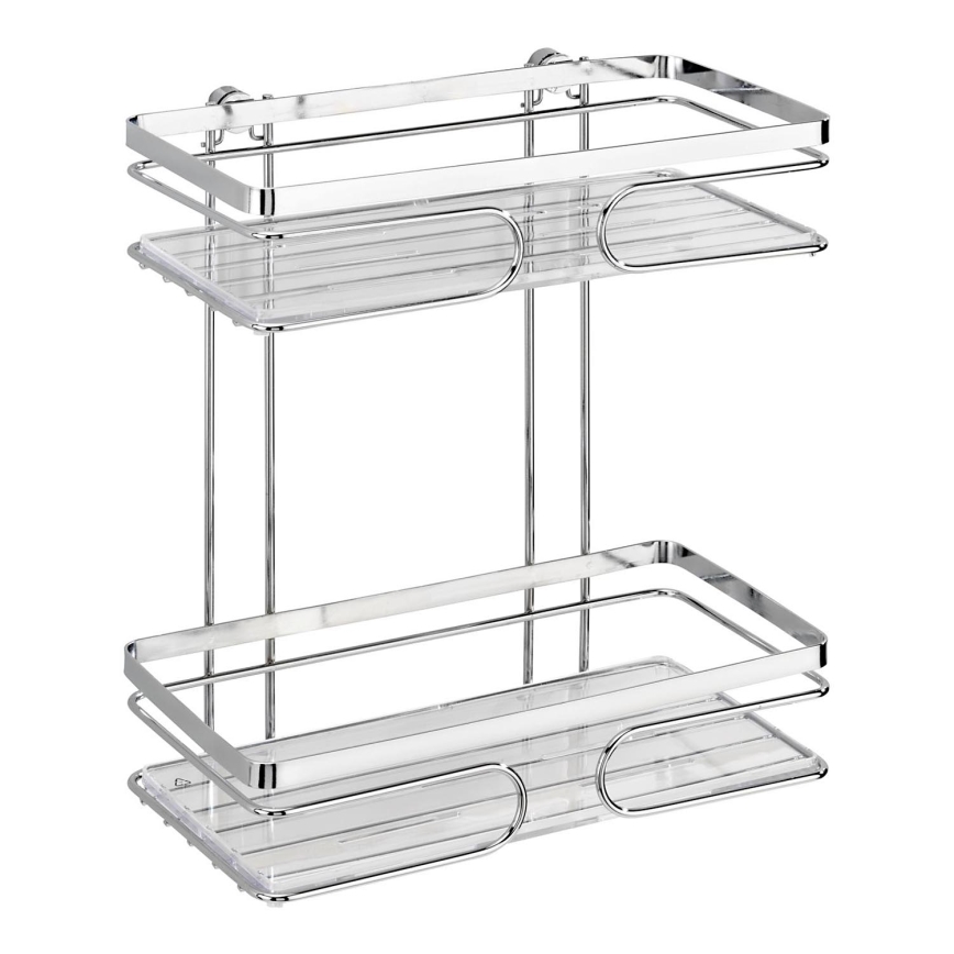 WENKO 20410100 - Premium plaukts no nerūsējošā tērauda, 24 x 27 cm, sudraba