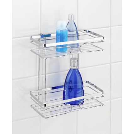 WENKO 20410100 - Premium plaukts no nerūsējošā tērauda, 24 x 27 cm, sudraba