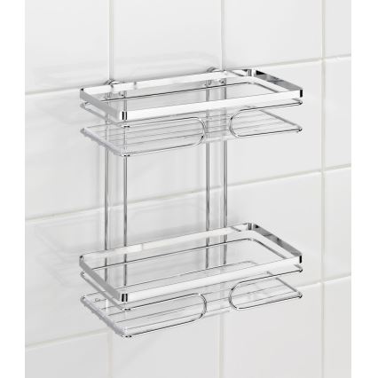 WENKO 20410100 - Premium plaukts no nerūsējošā tērauda, 24 x 27 cm, sudraba