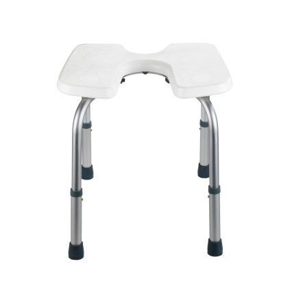 WENKO 206051100-Taburete SECURA 46x53,5 cm balta/sudraba