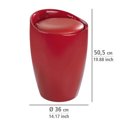 WENKO 20624100 - Taburete CANDY 36x50,5 cm sarkana/melna