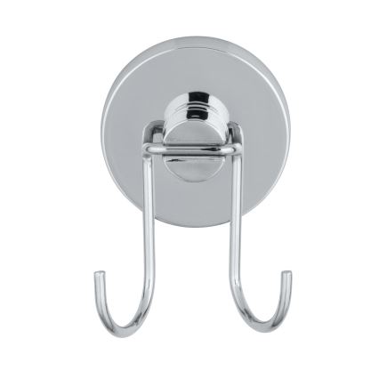 WENKO 20877100 - gumijas skrāpis VACUUM-LOC, apaļš, nerūsējošais tērauds, 24,5 x 25 cm, spīdīgs hroms/sudraba