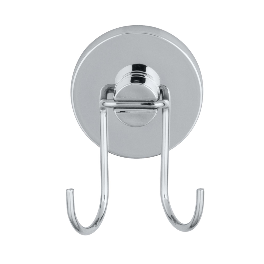 WENKO 20877100 - gumijas skrāpis VACUUM-LOC, apaļš, nerūsējošais tērauds, 24,5 x 25 cm, spīdīgs hroms/sudraba