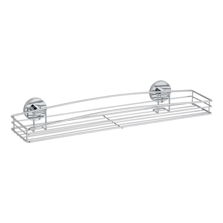 WENKO 20884100-plaukts VACUUM-LOC MILAZZO 51x15,2 cm spīdīgs hroms