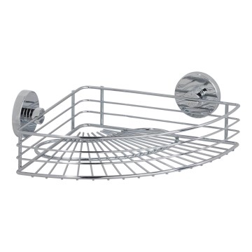 WENKO 20887100 - plaukts VACUUM-LOC RUND STAH 31x22,5 cm spīdīgs hroms