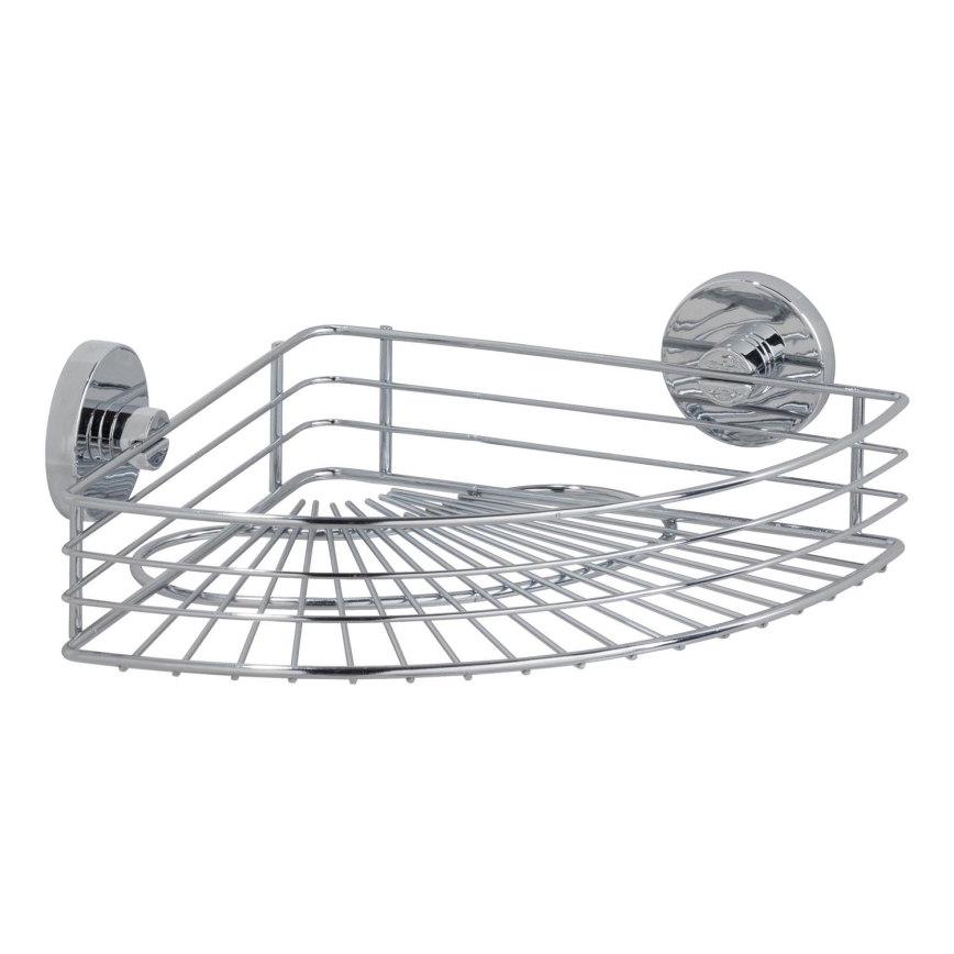 WENKO 20887100 - plaukts VACUUM-LOC RUND STAH 31x22,5 cm spīdīgs hroms