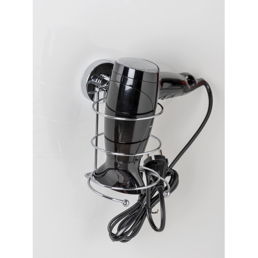 WENKO 20896100-Fēna turētājs VACUUM-LOC MILAZZO 12x17 cm spīdīgs hroms