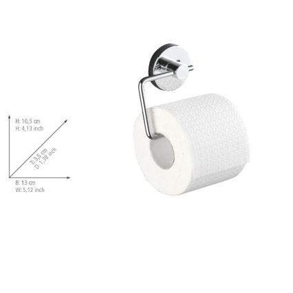 WENKO 20899100-Tualetes papīra turētājs VACUUM-LOC MILAZZO 13x10,5 cm spīdīgs hroms