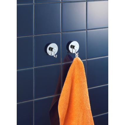 WENKO 20900100-Āķis VACUUM-LOC, apaļš, tērauda, 6x6,7 cm, spīdīgs hroms