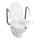 WENKO 20924100-Tualetes sēdeklis SECURA 55x47,5 cm balts/sudraba