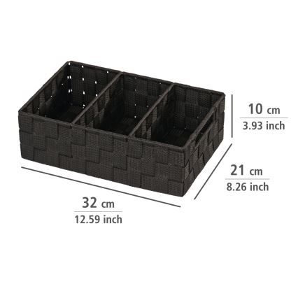 WENKO 20978100 - Organizators ADRIA 32x21 cm melns
