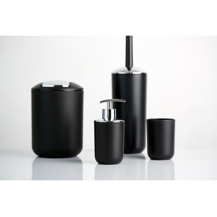 WENKO 21210100 - WC birste BRASIL 10x37 cm melna/spīdīgs hroms