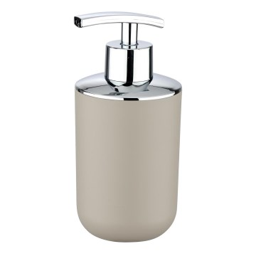 WENKO 21219100 - Ziepju dozators BRASIL 7,3x16,5 cm bēšs/spīdīgs hroms