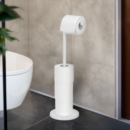 WENKO 21424100 - Tualetes papīra turētājs 21x55 cm balts