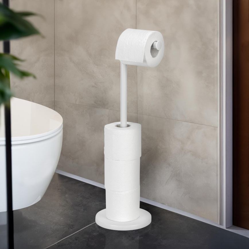 WENKO 21424100 - Tualetes papīra turētājs 21x55 cm balts