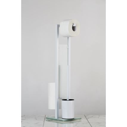 WENKO 21565100 - WC birste RIVALTA 18x70 cm balta/melna