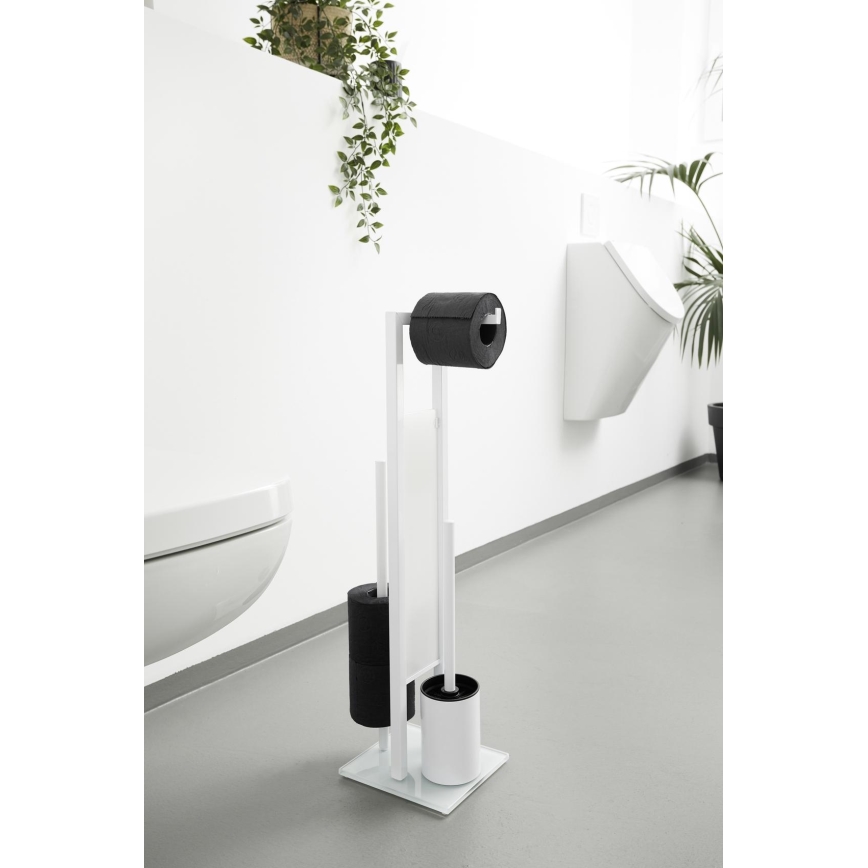 WENKO 21565100 - WC birste RIVALTA 18x70 cm balta/melna