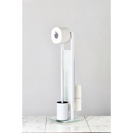WENKO 21565100 - WC birste RIVALTA 18x70 cm balta/melna