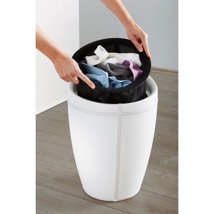 WENKO 21773100 - Taburete CANDY 36x50,5 cm balta/melna