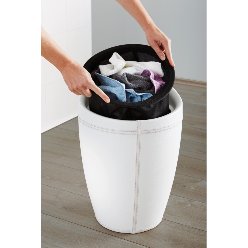 WENKO 21773100 - Taburete CANDY 36x50,5 cm balta/melna