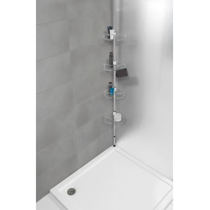 WENKO 21803100 - stūra plaukts DOLCEDO 31x275 cm, nerūsējošais tērauds/spīdīgs hroms