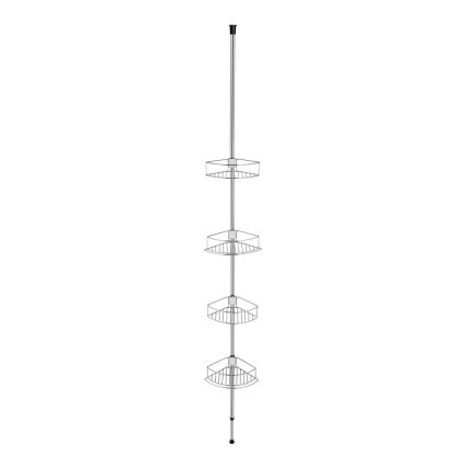 WENKO 21803100 - stūra plaukts DOLCEDO 31x275 cm, nerūsējošais tērauds/spīdīgs hroms