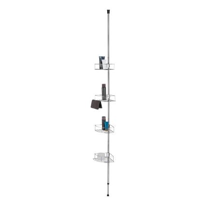 WENKO 21803100 - stūra plaukts DOLCEDO 31x275 cm, nerūsējošais tērauds/spīdīgs hroms