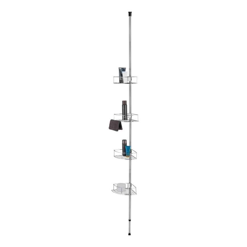 WENKO 21803100 - stūra plaukts DOLCEDO 31x275 cm, nerūsējošais tērauds/spīdīgs hroms