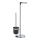 WENKO 21836800 - WC birste PARUS 25,5x57 cm nerūsējošais tērauds/sudraba/melna