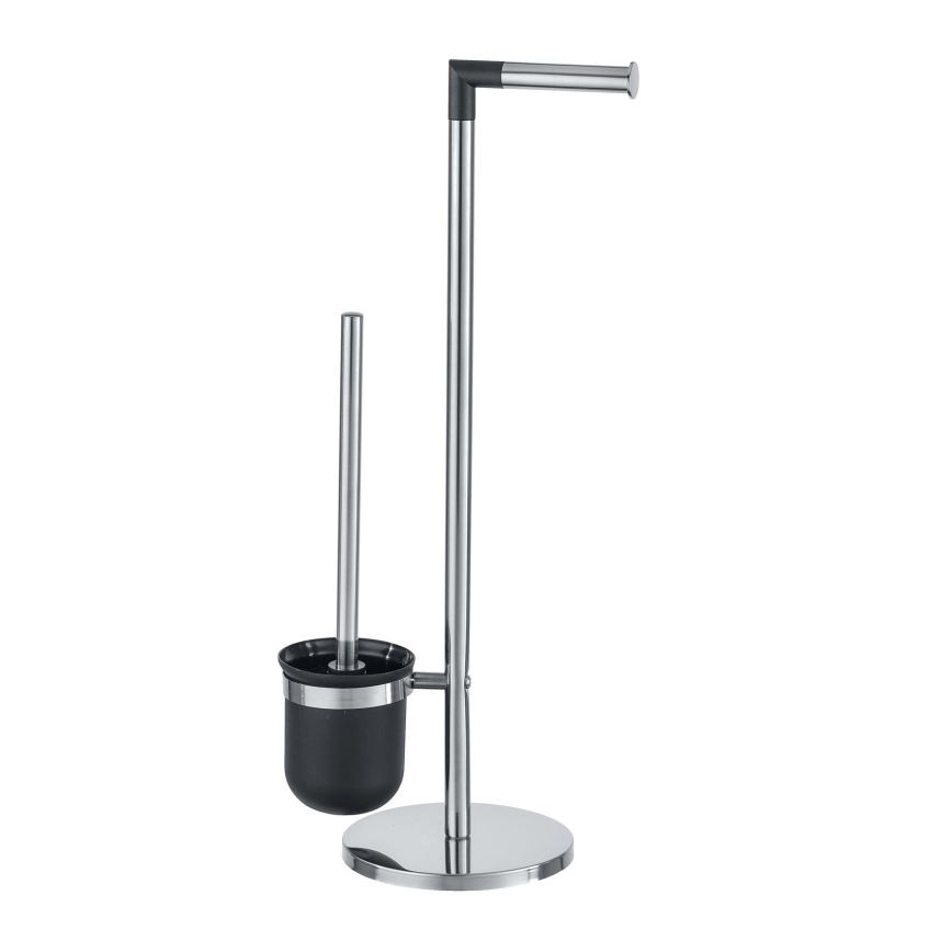 WENKO 21836800 - WC birste PARUS 25,5x57 cm nerūsējošais tērauds/sudraba/melna