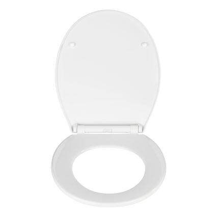 WENKO 21901100-WC tualetes sēdeklis KOS 44x37 cm balts/sudraba