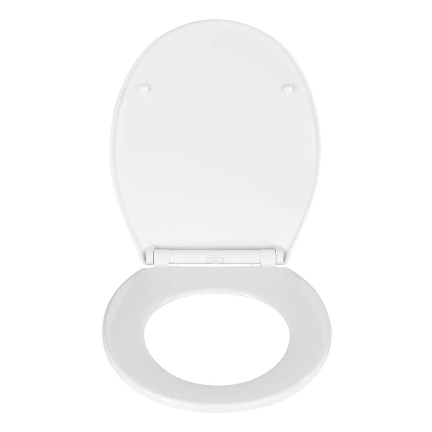 WENKO 21901100-WC tualetes sēdeklis KOS 44x37 cm balts/sudraba