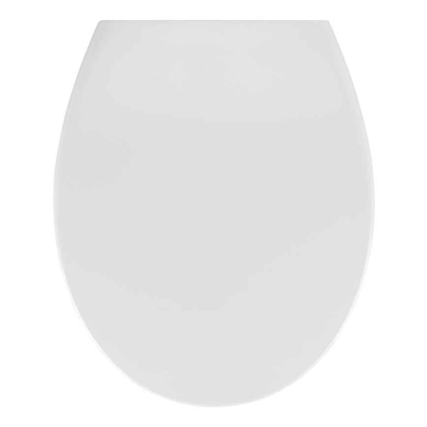 WENKO 21903100-WC tualetes sēdeklis SAMOS 44,5x37,5 cm balts/sudraba