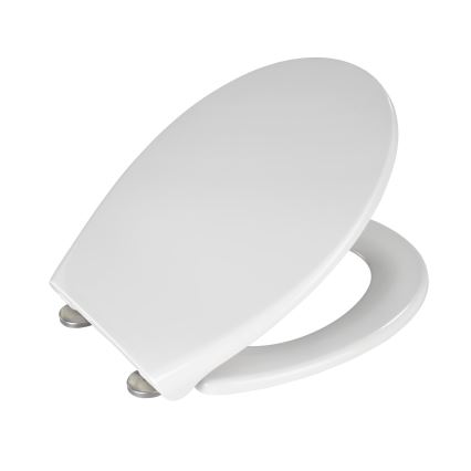 WENKO 21903100-WC tualetes sēdeklis SAMOS 44,5x37,5 cm balts/sudraba